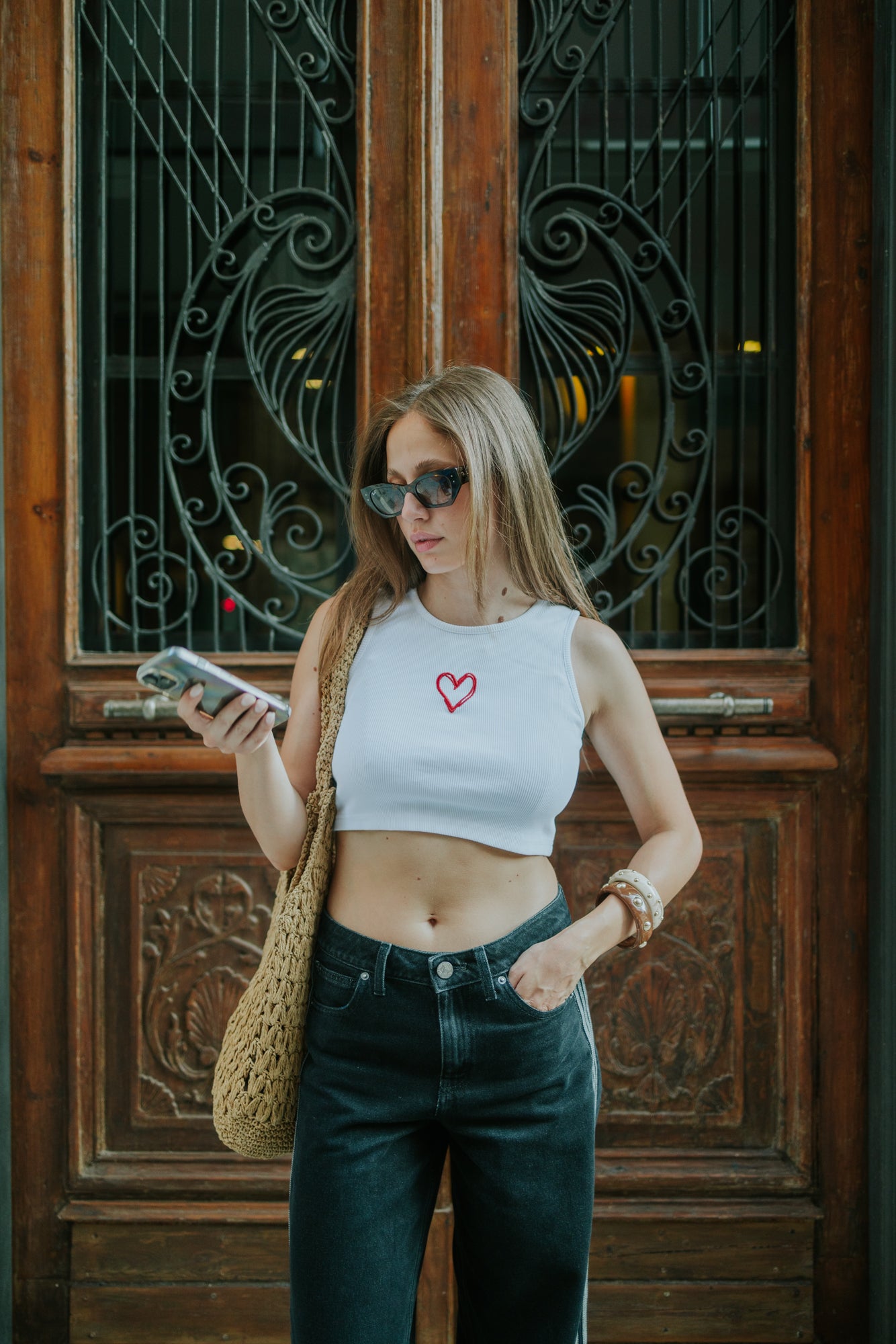 Heart crop top limited