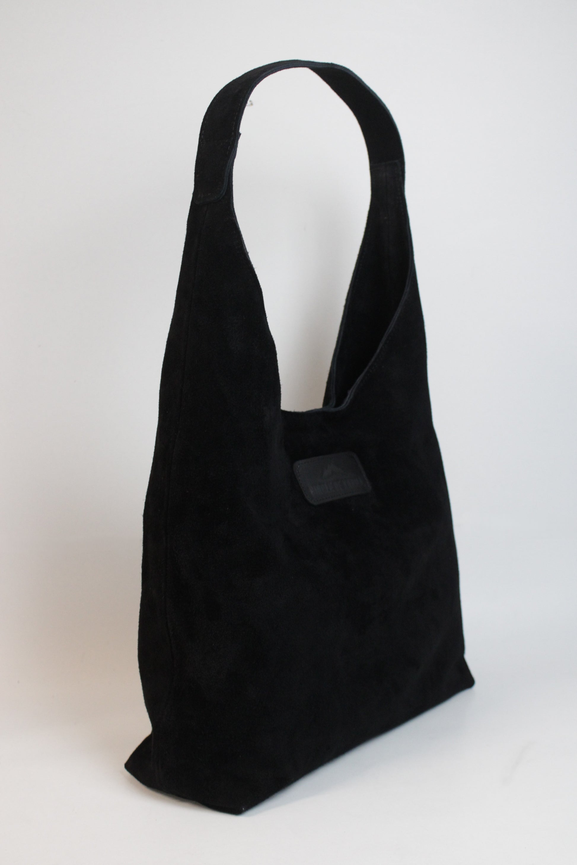 SHOULDER SUEDE BAG BLACK