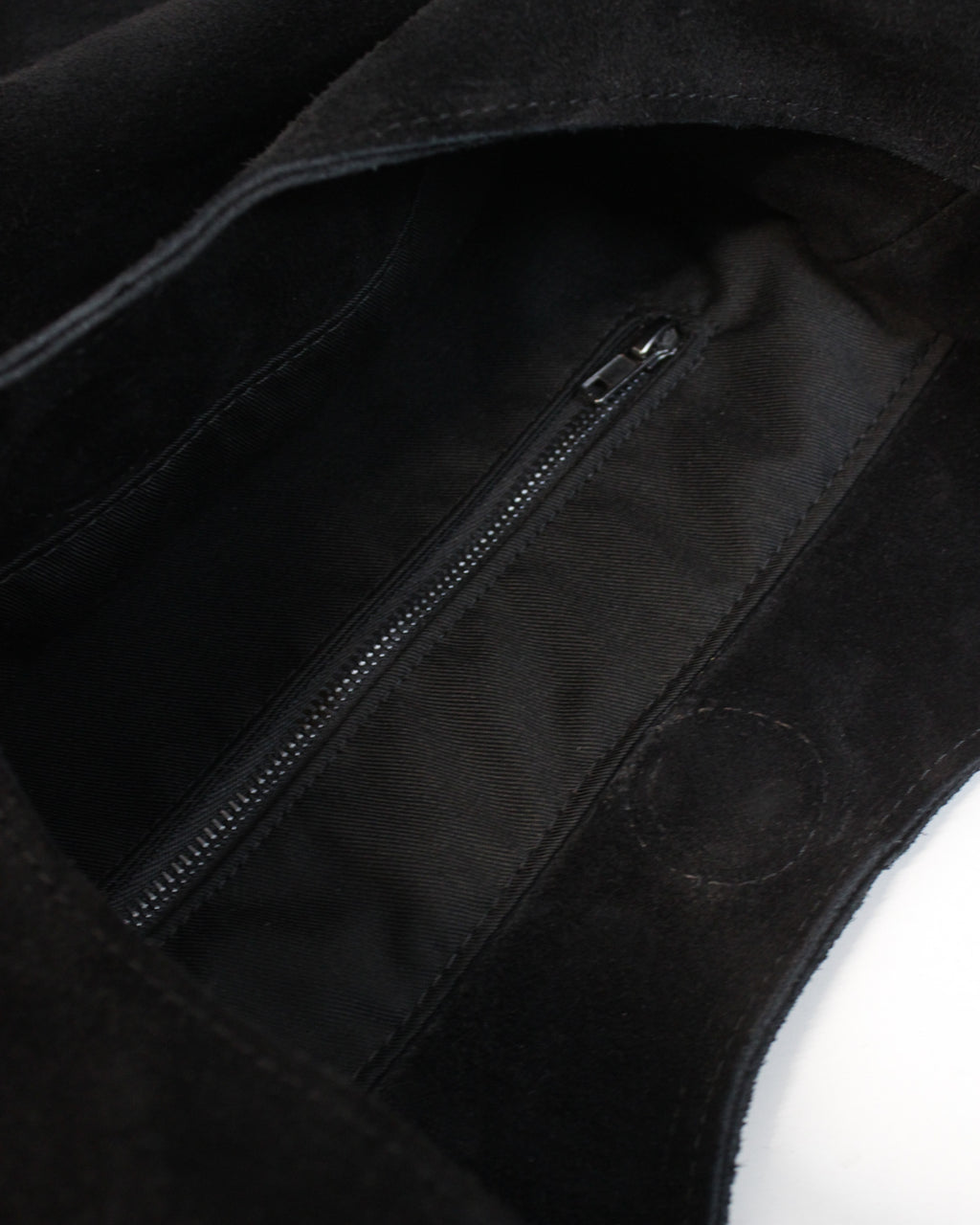 SHOULDER SUEDE BAG BLACK