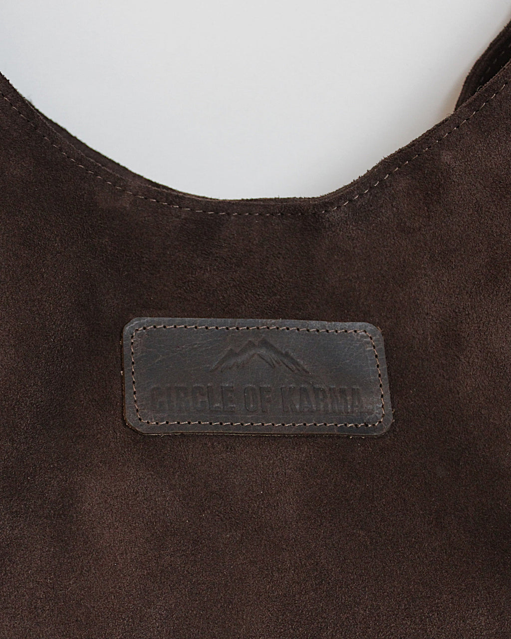 SHOULDER SUEDE BAG BROWN