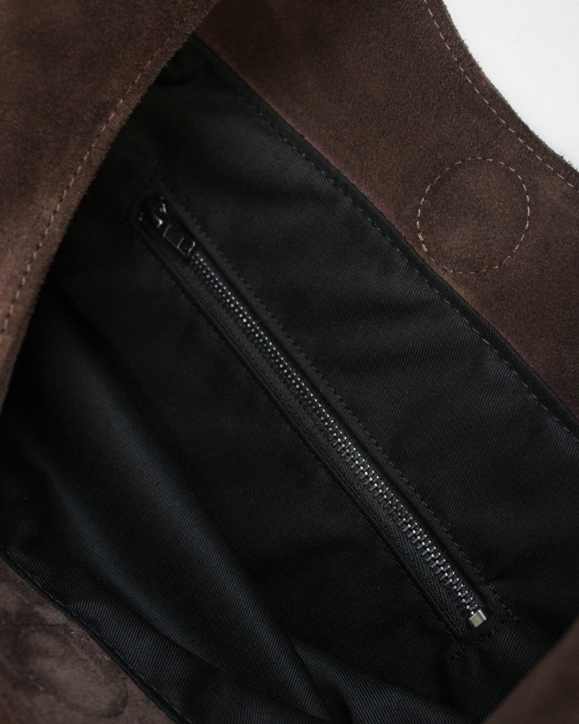 SHOULDER SUEDE BAG BROWN