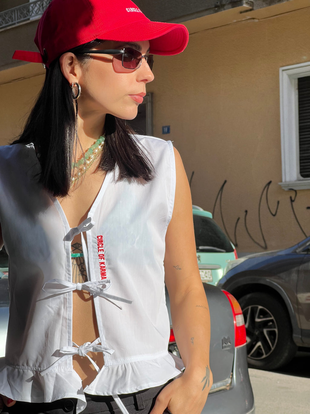 Sunny white top