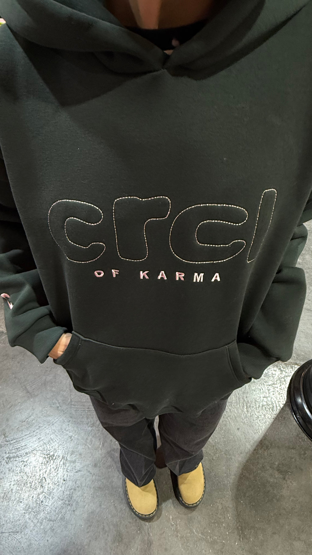 CRCL OF KARMA HOODIE CHAKI