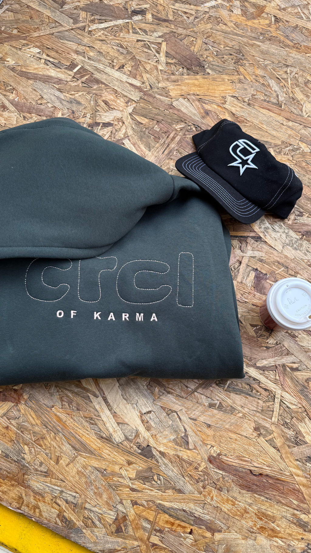 CRCL OF KARMA HOODIE CHAKI