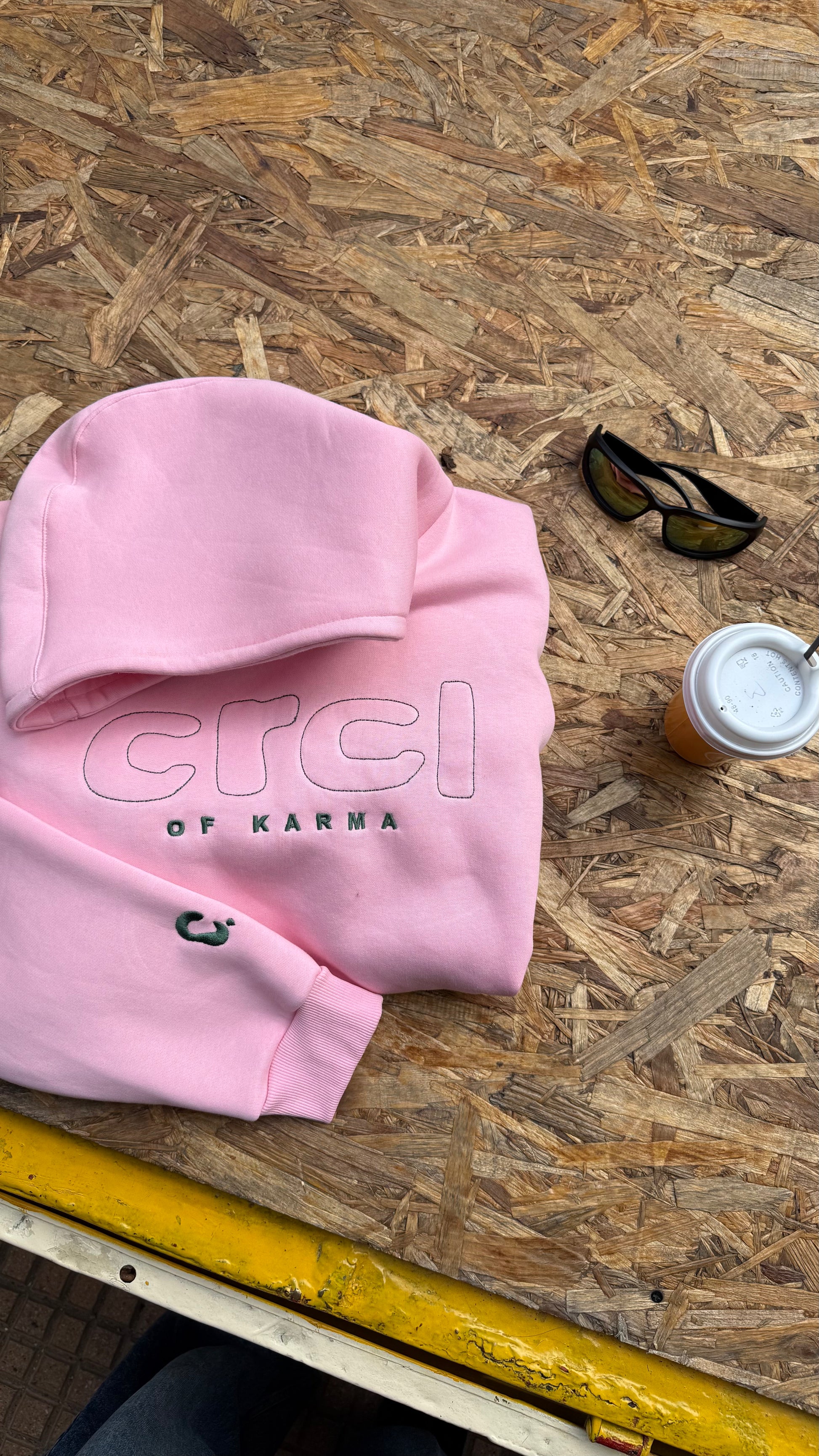 CRCL OF KARMA HOODIE PINK