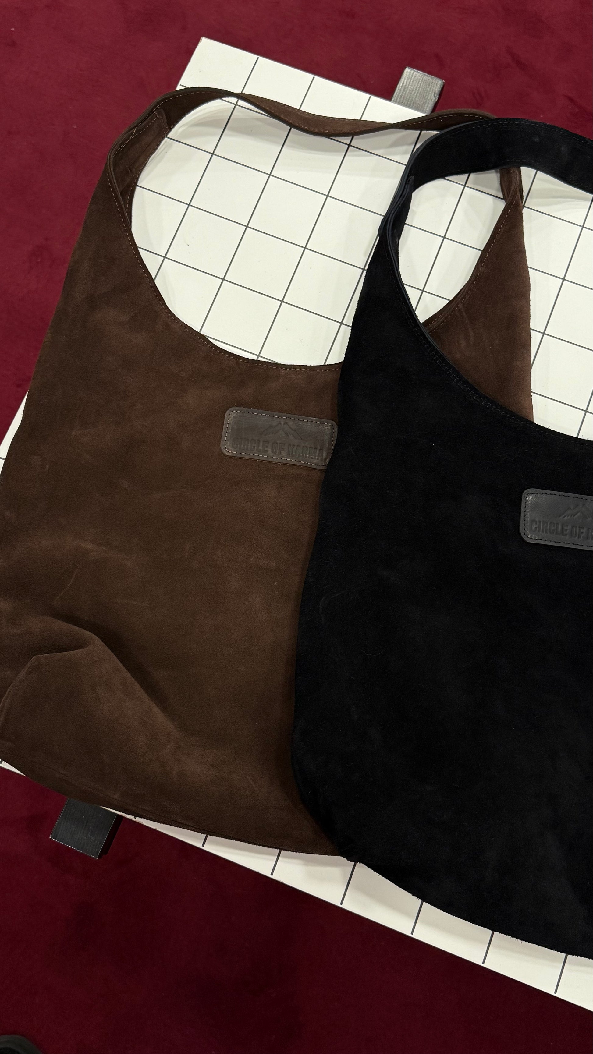 SHOULDER SUEDE BAG BROWN