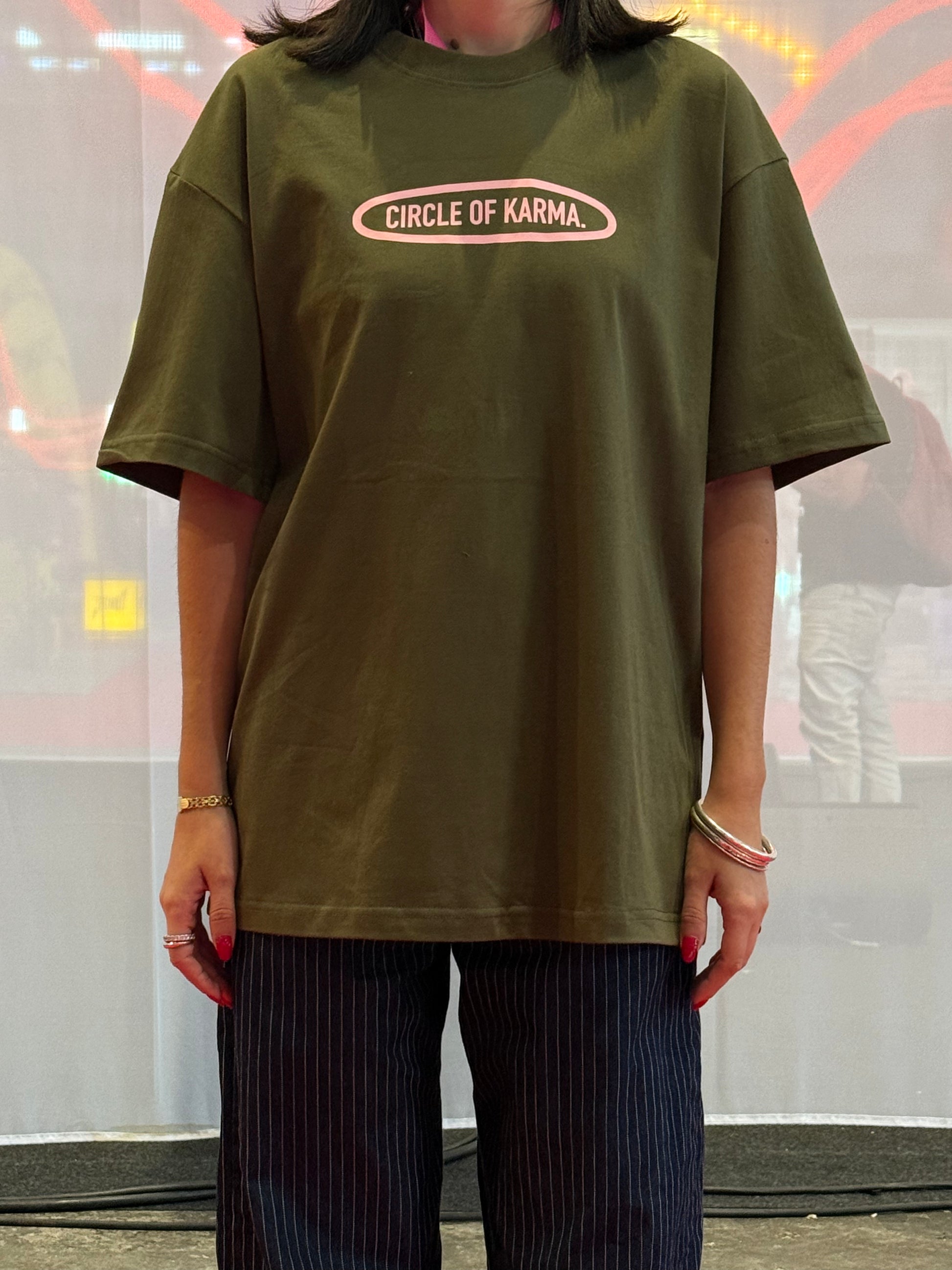 Circle Of Karma T-shirt Chaki