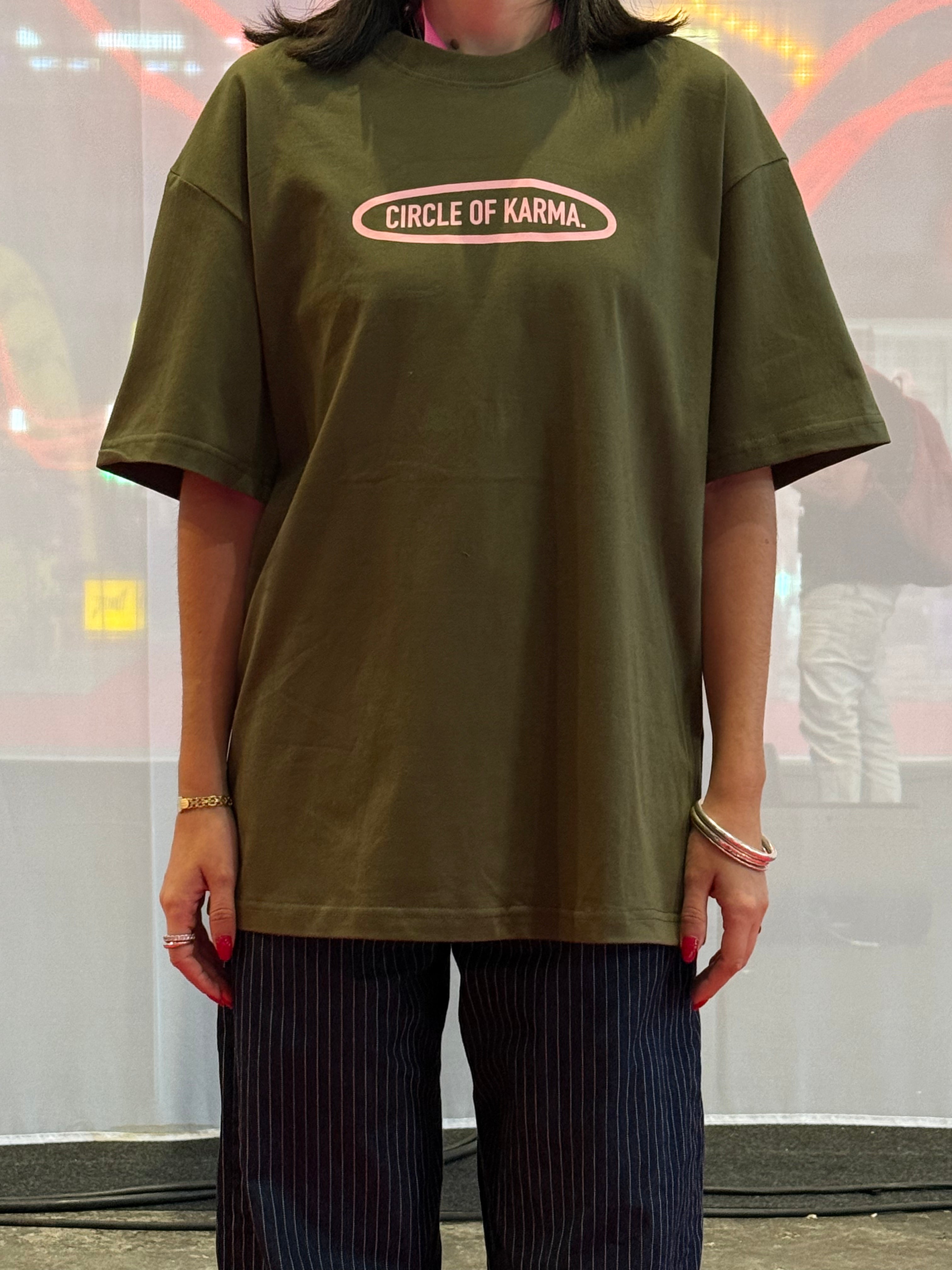 Circle Of Karma T-shirt Chaki